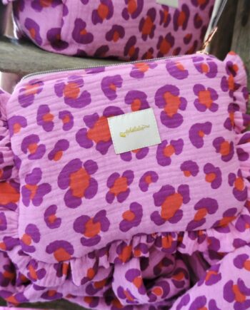 Pochette Froncée Léopard